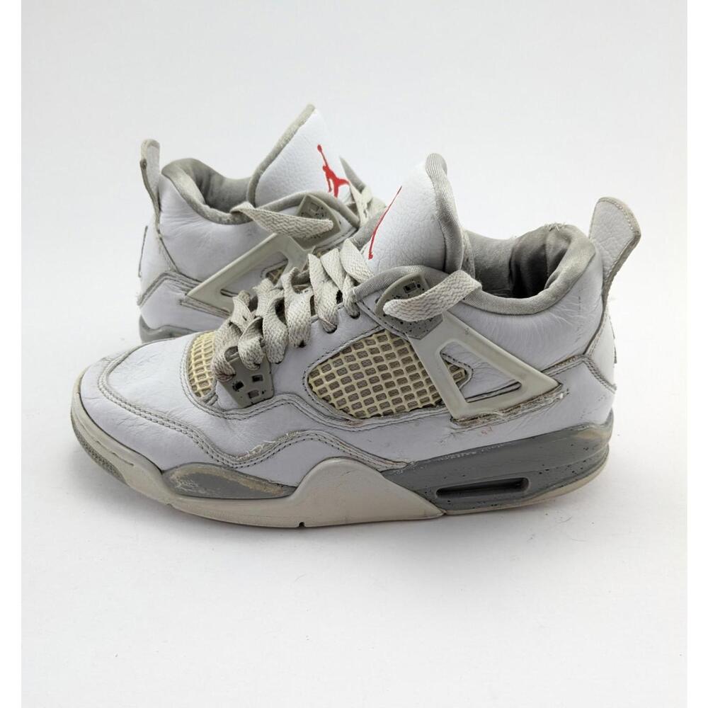 Youth Jordan 4 Retro Mid White Oreo GS Basketball‎ Shoes DJ4699-100 Size 6Y